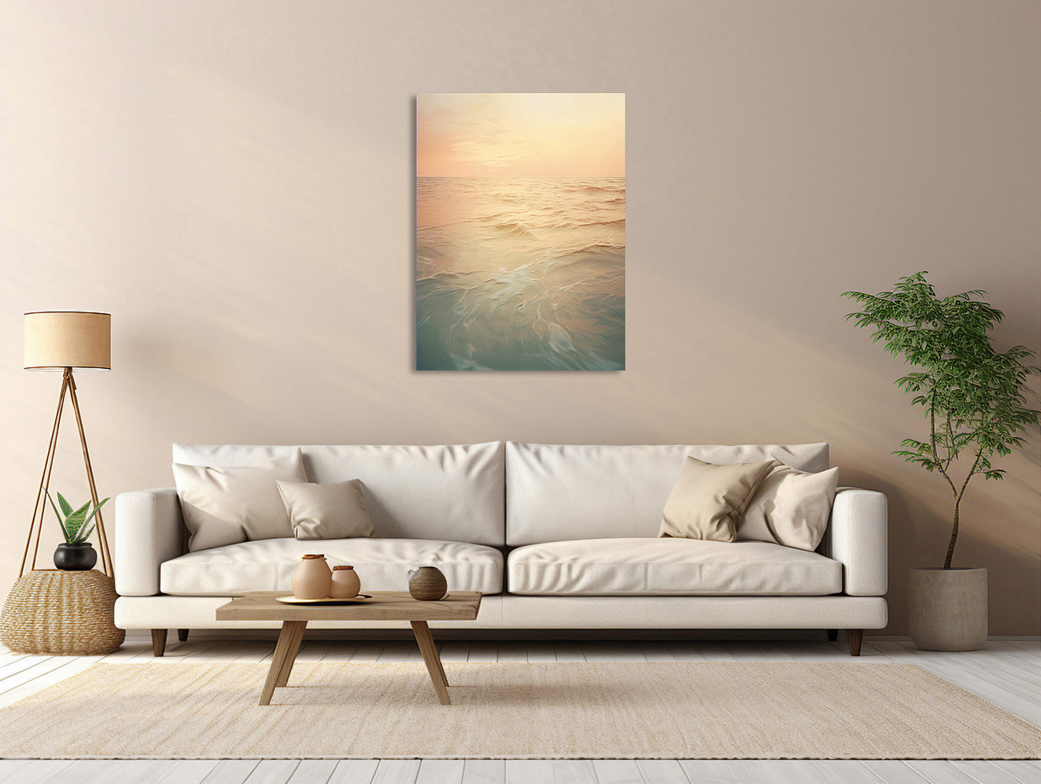 Sanfte Dämmerung am Meer