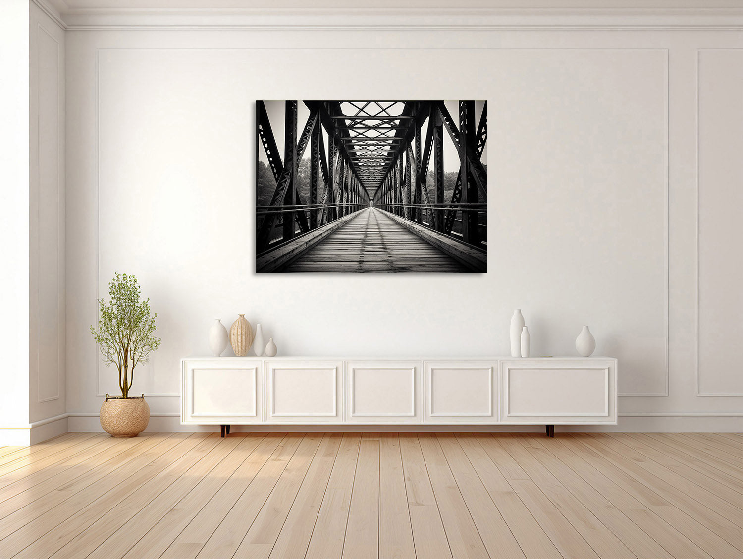 Industrielle Eisenbrücke