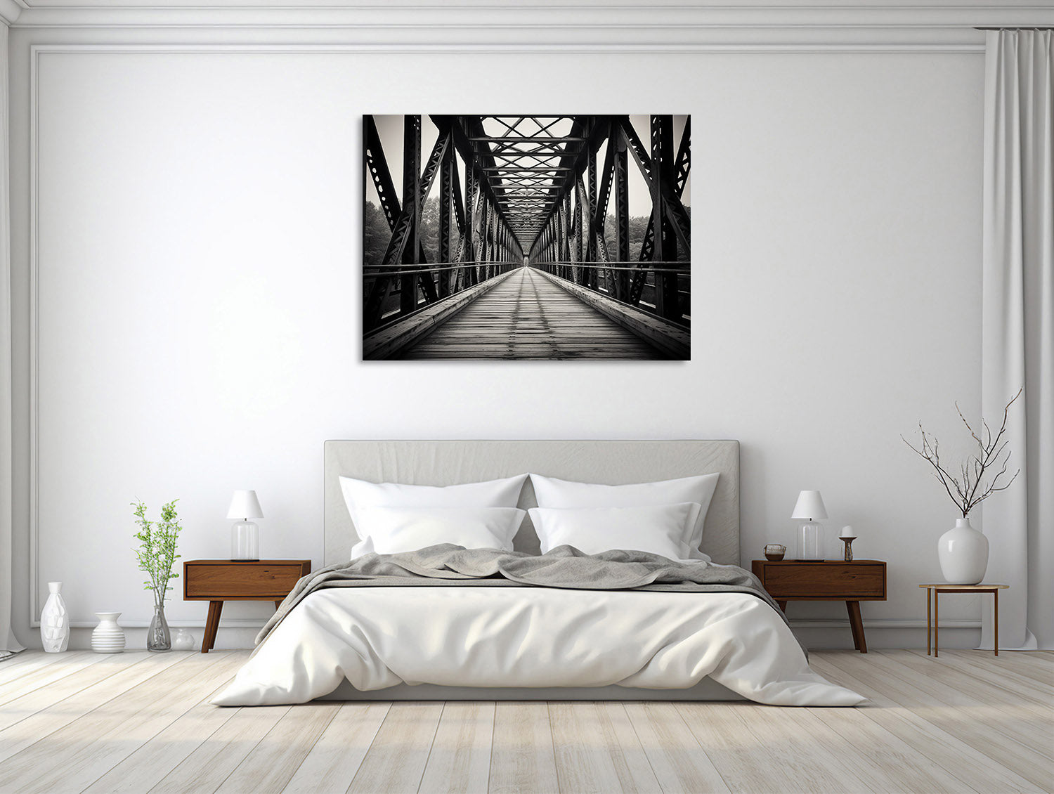 Industrielle Eisenbrücke
