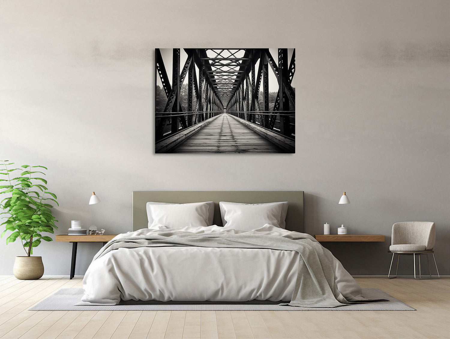 Industrielle Eisenbrücke