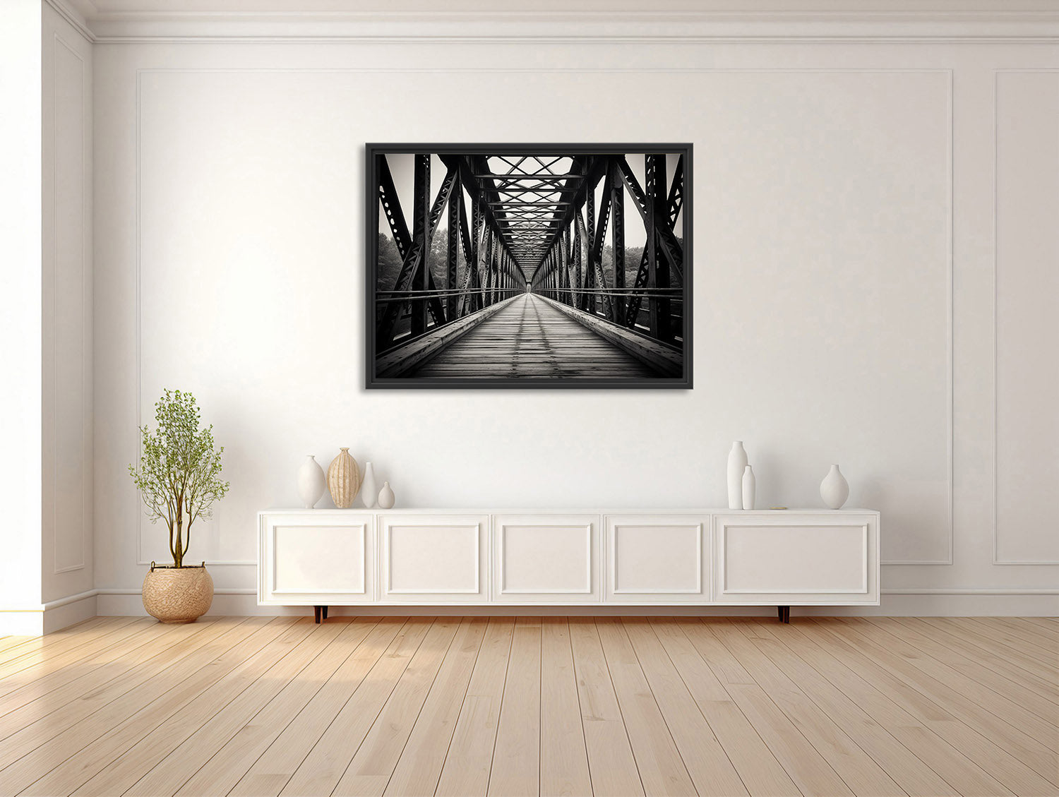 Industrielle Eisenbrücke