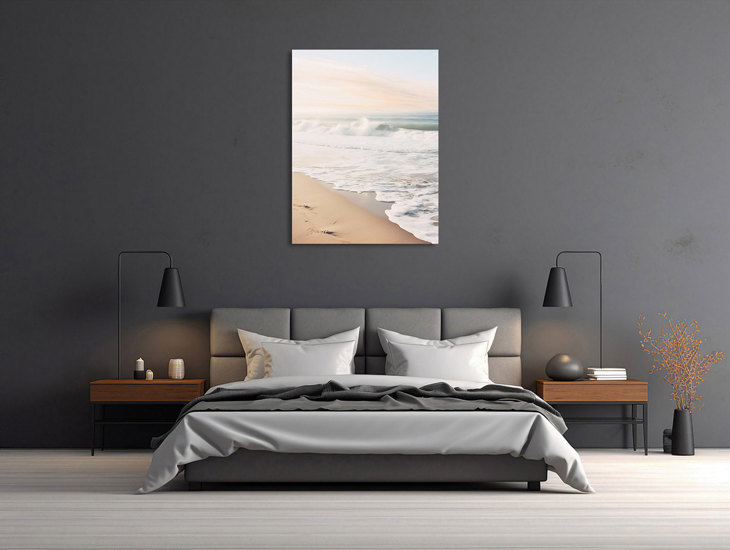 Pastellfarbene Meereslandschaft