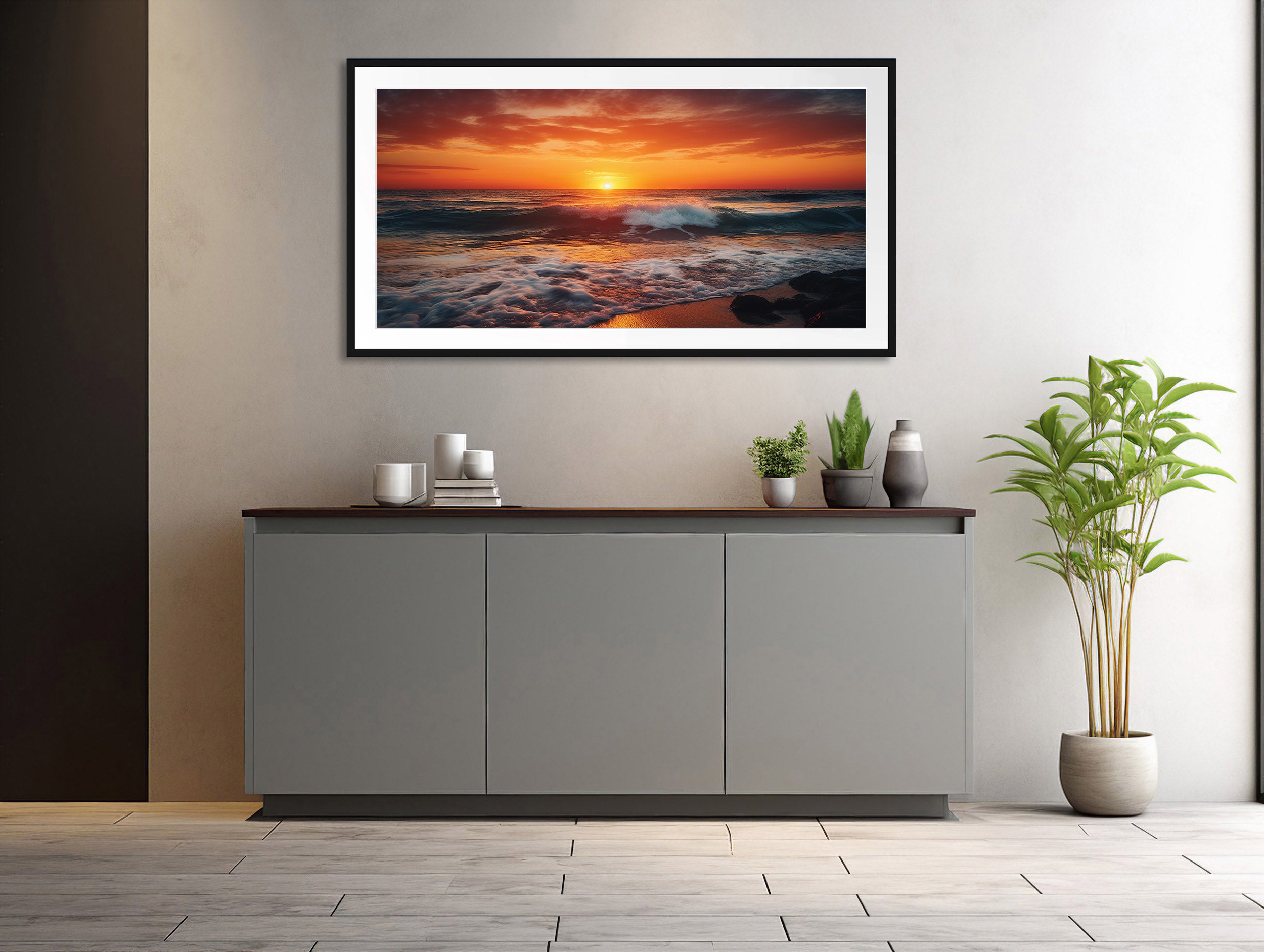 Sonnenuntergangszauber am Meer