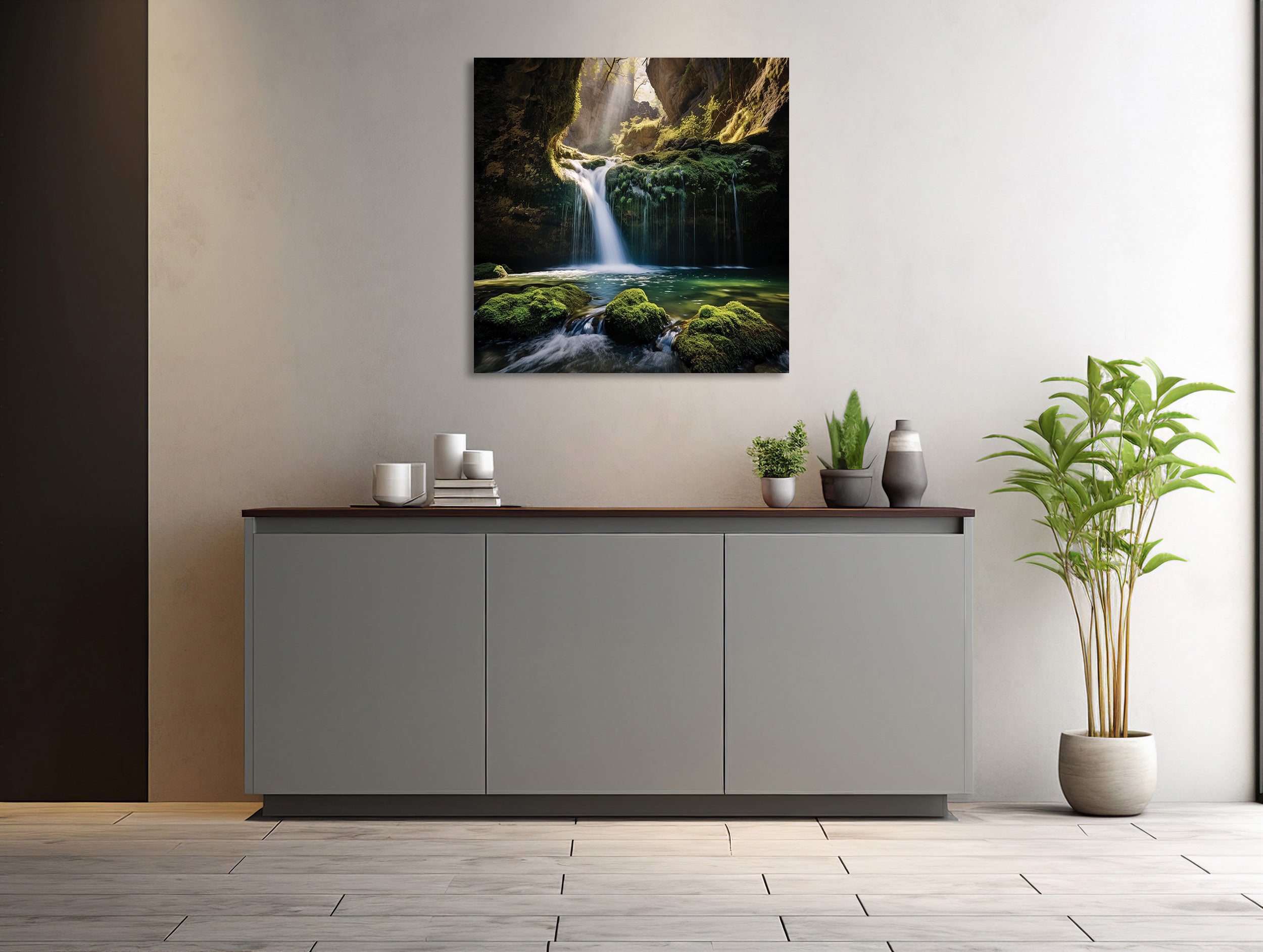Verborgenes Wasserfall Paradies