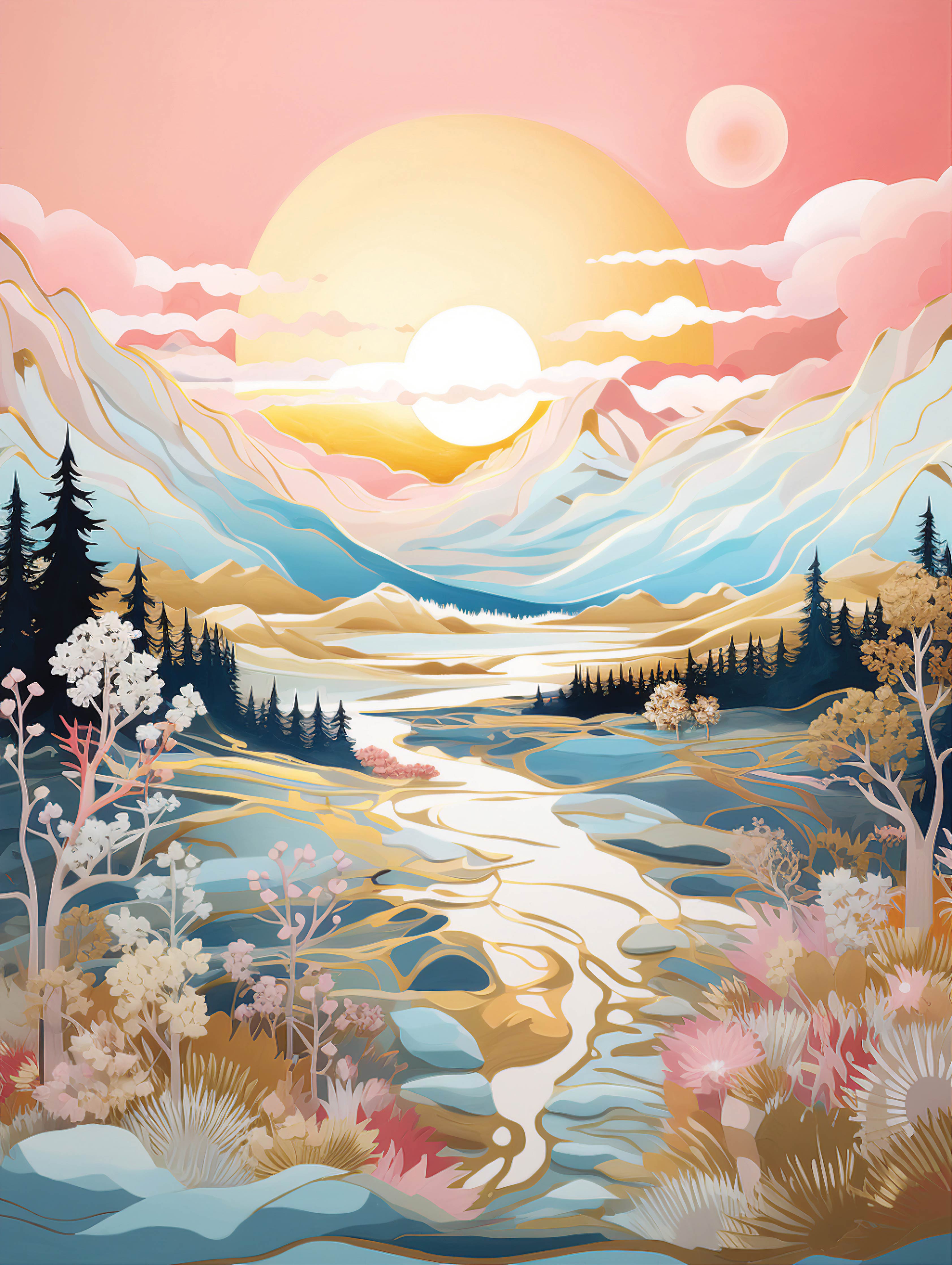 Romantic Sunset Serenity