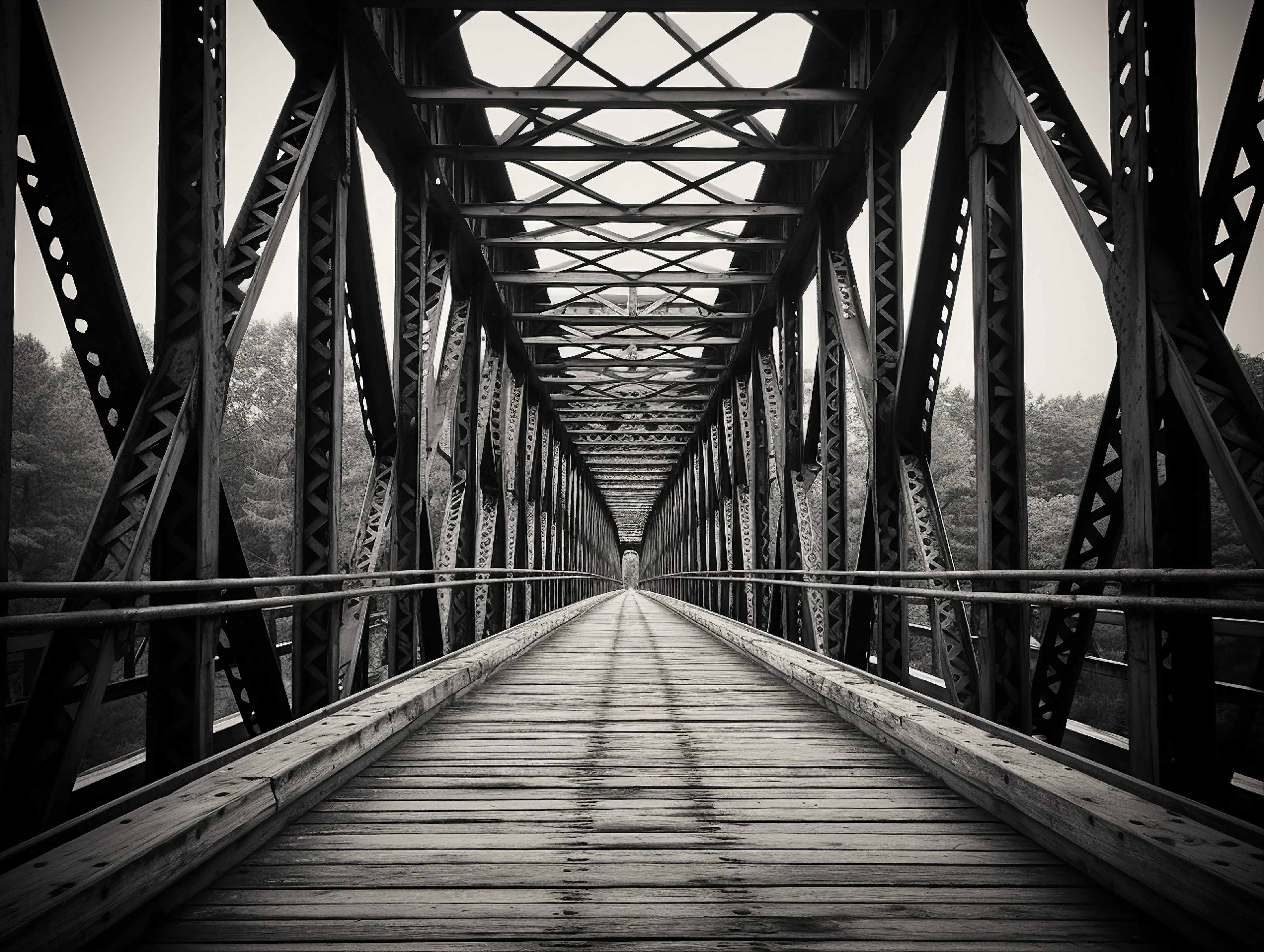 Industrielle Eisenbrücke
