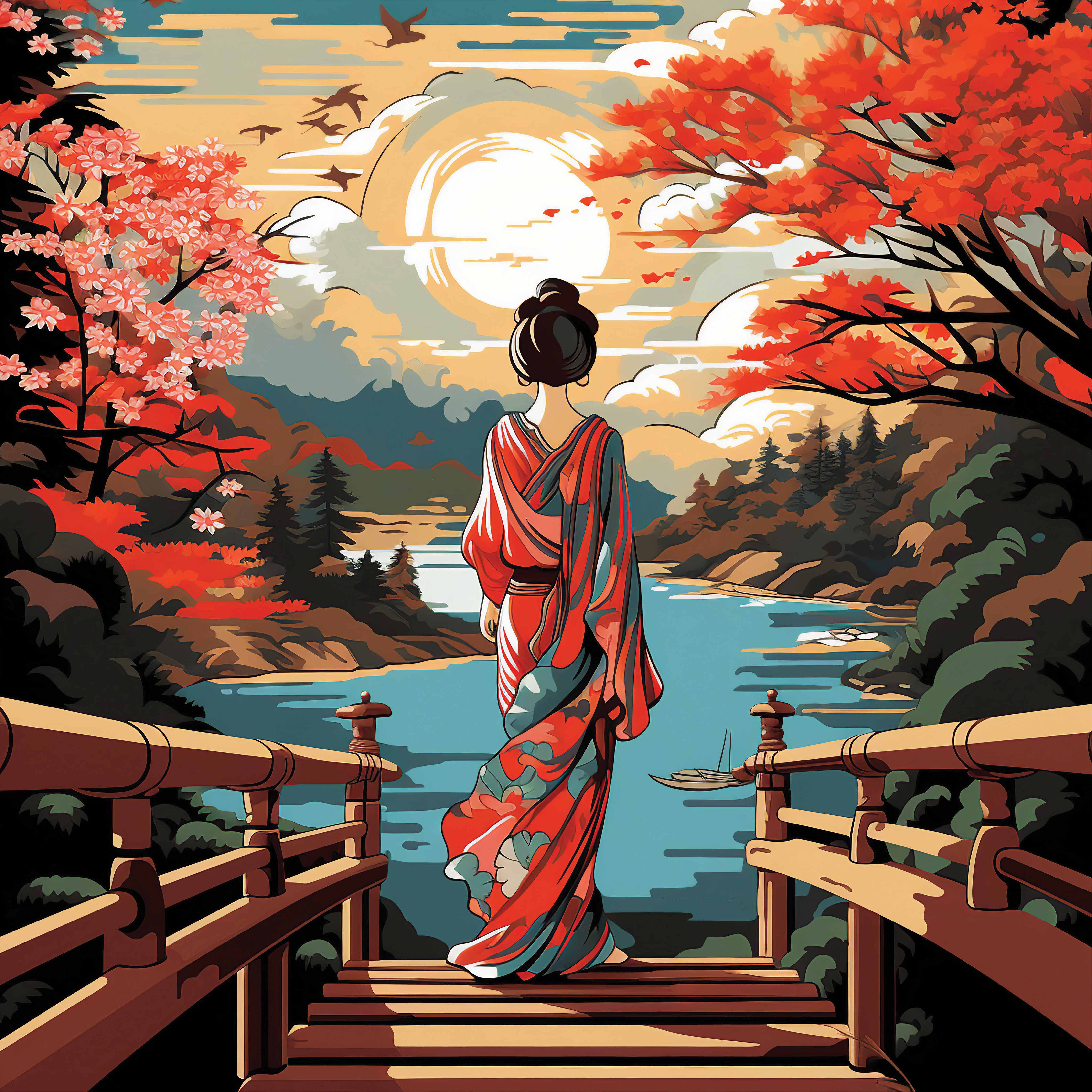 Harmonischer Herbst in Japan