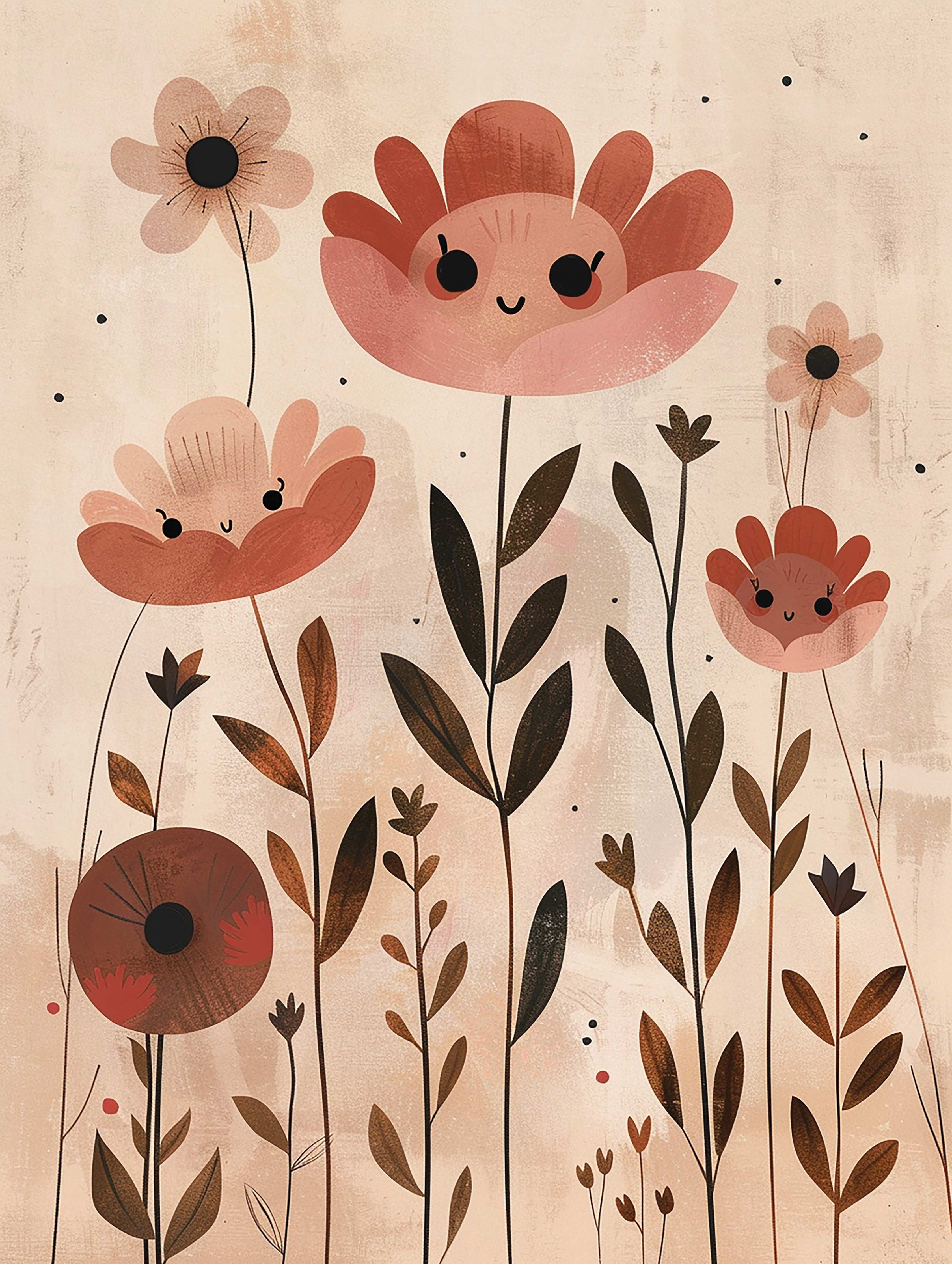 Tanz der fröhlichen Blumen