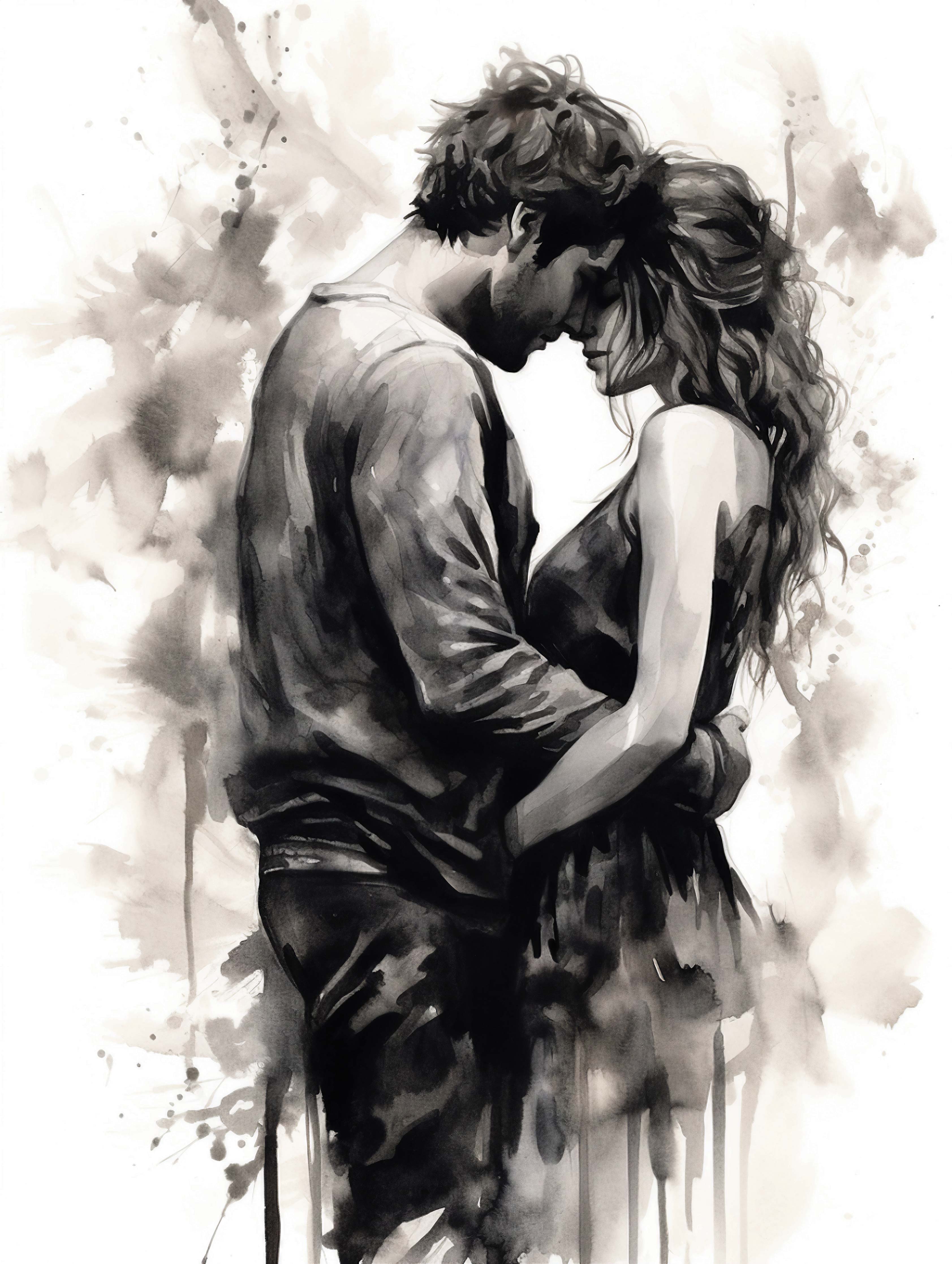 Liebe im Aquarell
