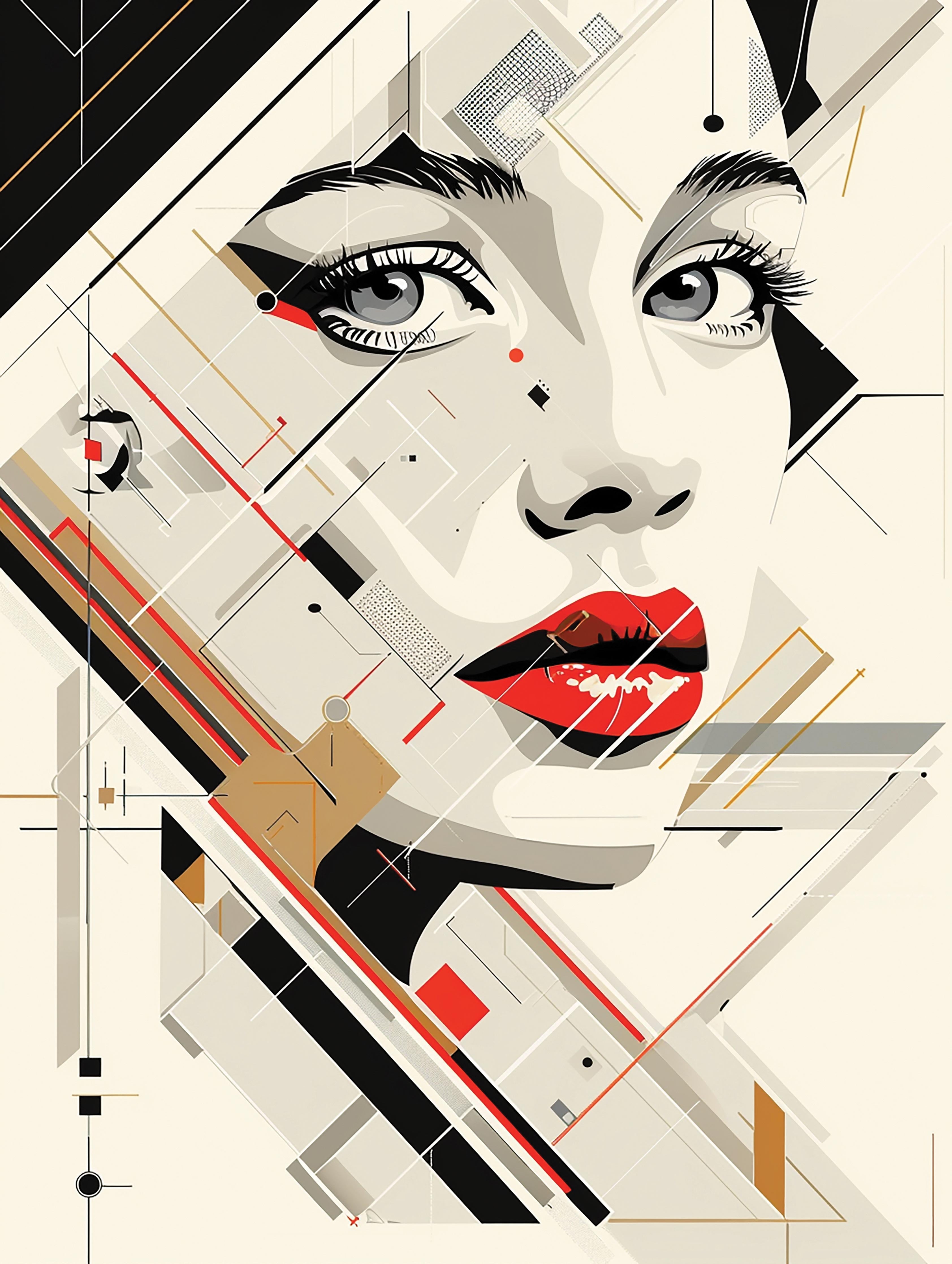 Abstrakte Eleganz in Geometrie