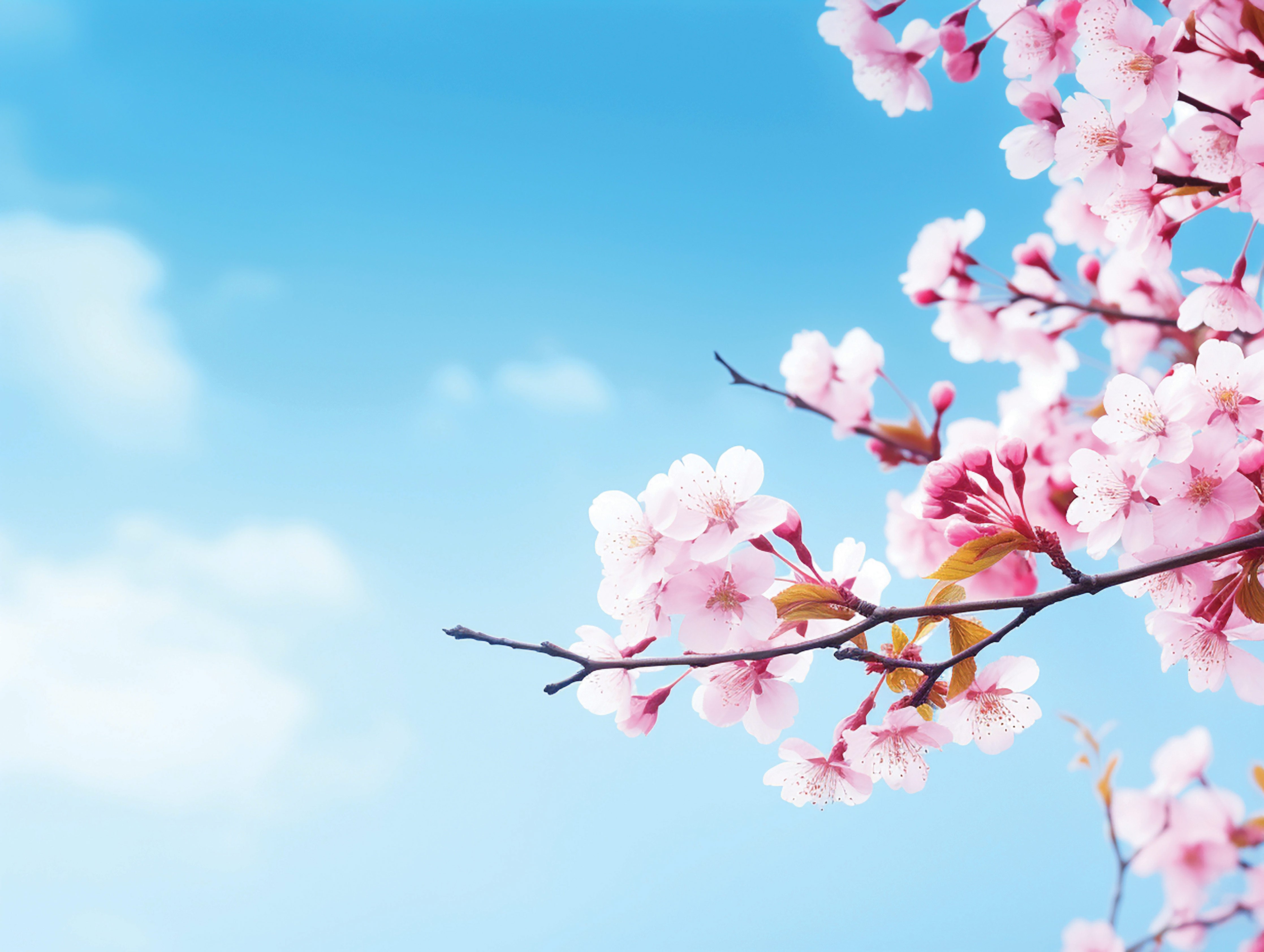 Frühlingserwachen im Himmelblau