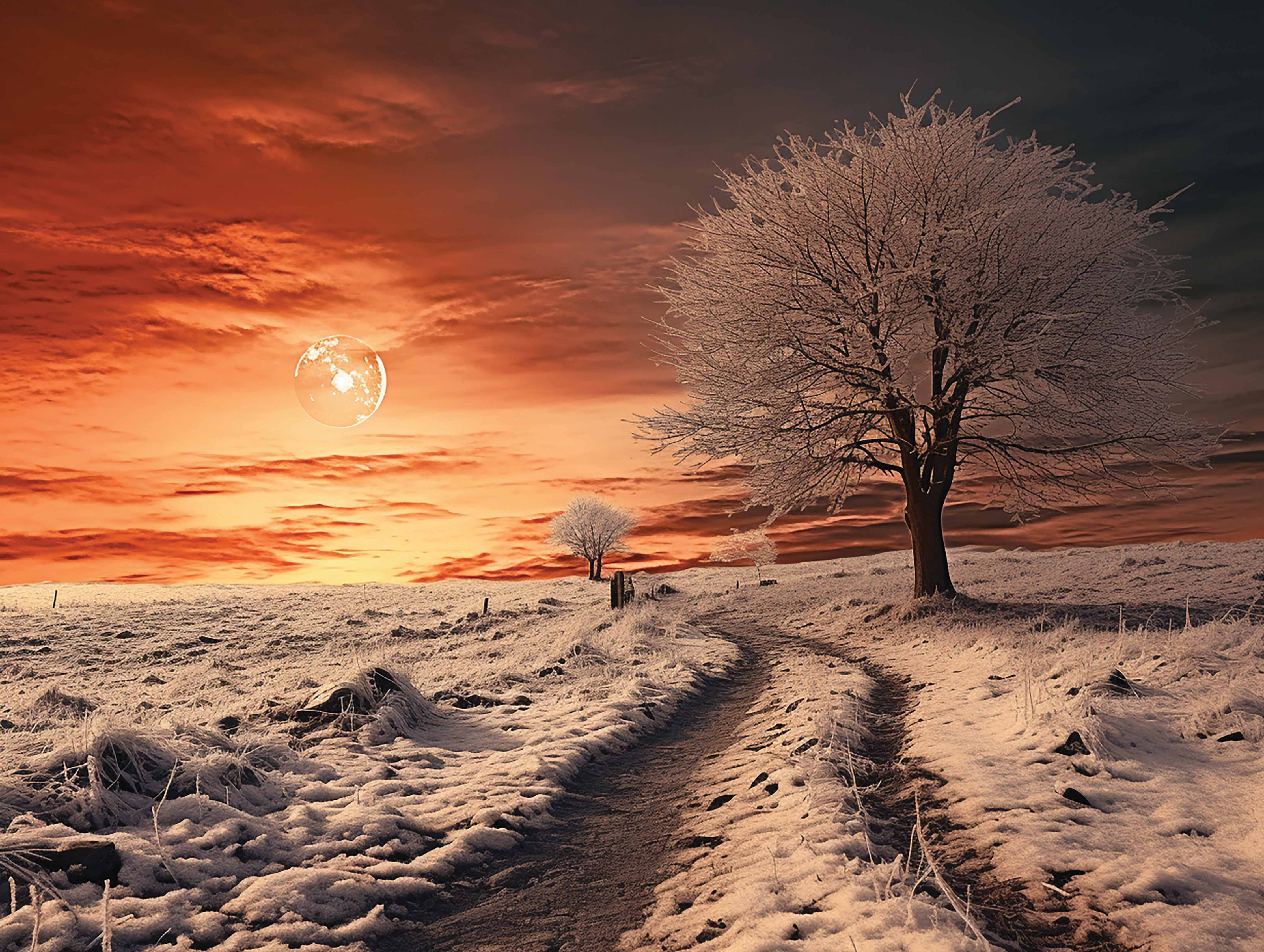 Magie des frostigen Morgens