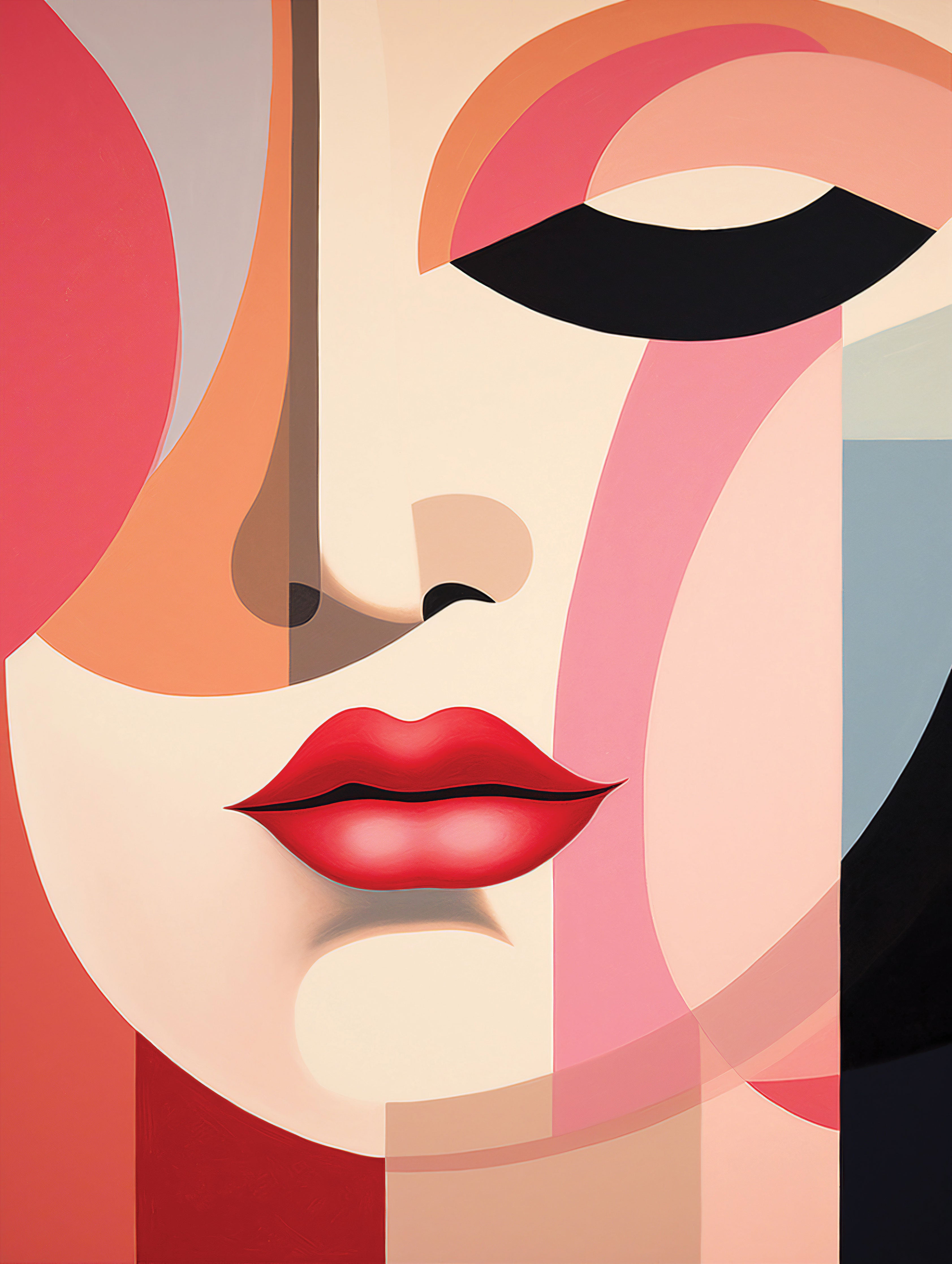 Geometrisches Portrait