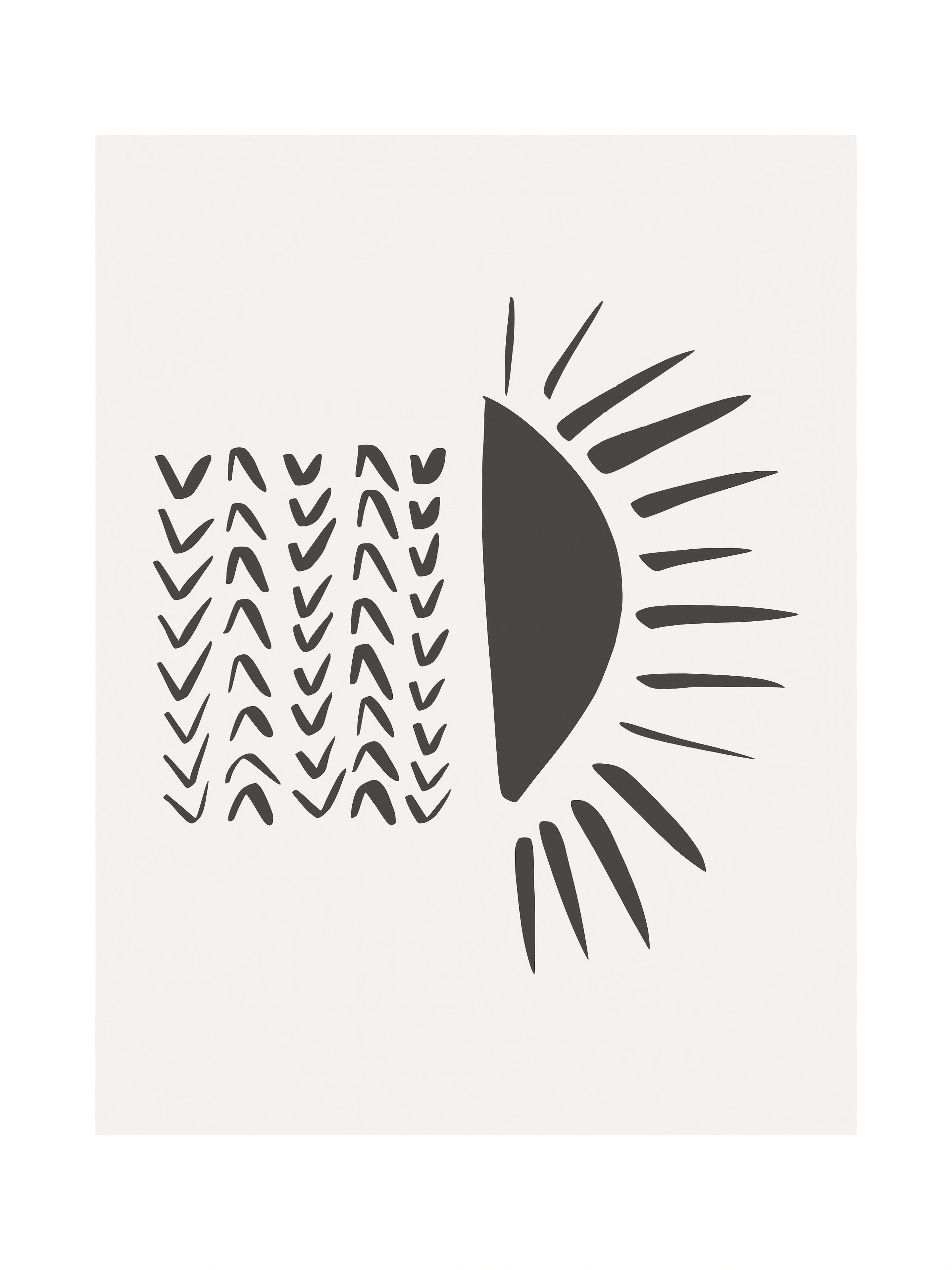 Schwarze Sonnenwellen