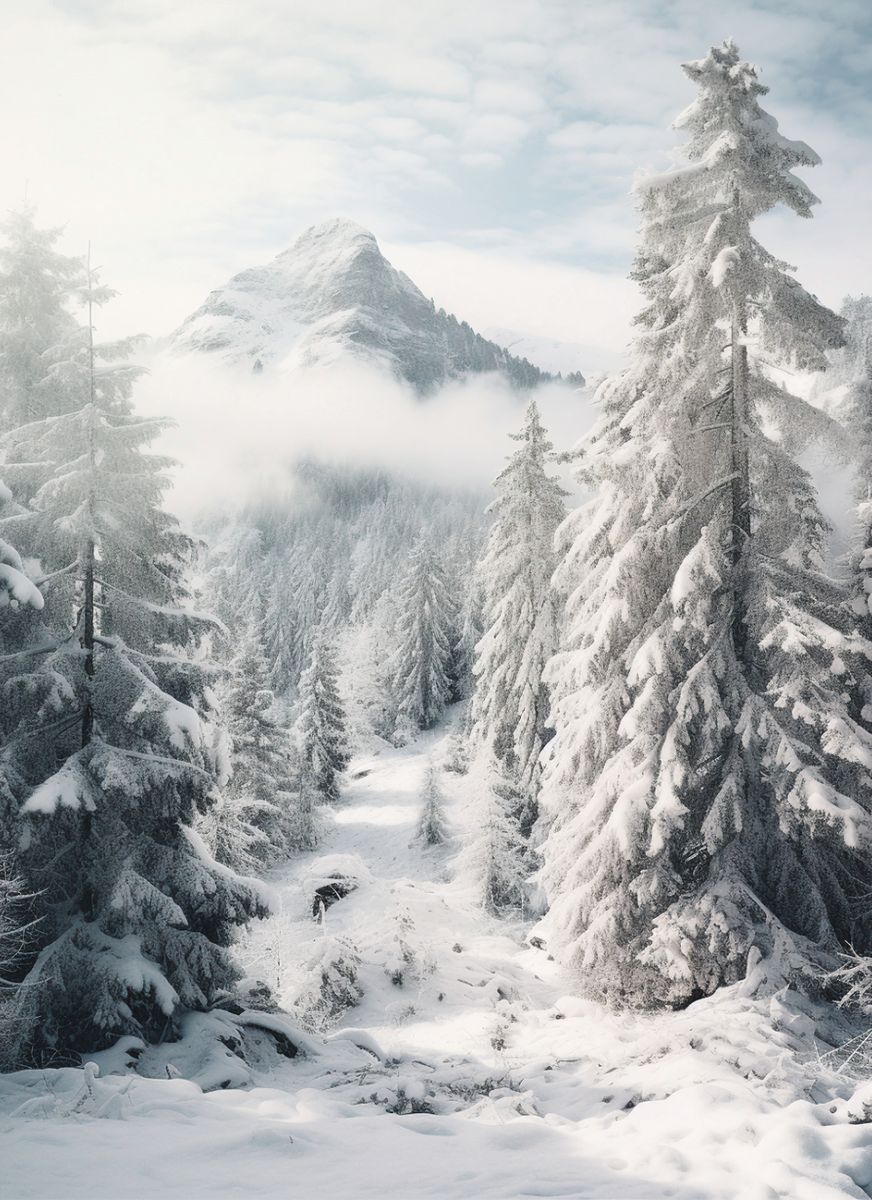 Winterliches Bergidyll